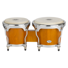 Natal NFU67N-MCH Natural Wood Bongos Chrome Hardware, Matt Honey