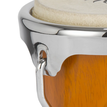 Natal NFU67N-MCH Natural Wood Bongos Chrome Hardware, Matt Honey