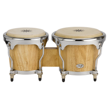 Natal NFU67N-MCN Natural Wood Bongos Chrome Hardware, Matt Natural