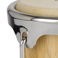 Natal NFU67N-MCN Natural Wood Bongos Chrome Hardware, Matt Natural