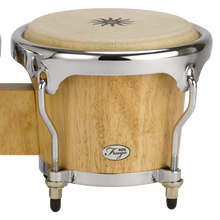 Natal NFU67N-MCN Natural Wood Bongos Chrome Hardware, Matt Natural