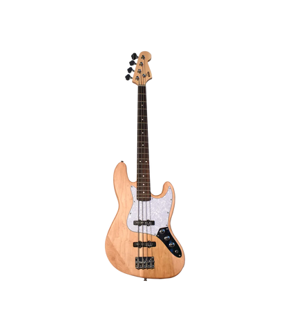 NEWEN NEW-JB Jazz Band 4-String Electric Bass Guitar - Natural Wood
