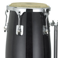 Natal NGU1011-BHC Natural Wood Congas 10inch and 11inch Chrome Hardware Stand, Black Gloss