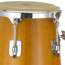 Natal NGU1011-MCH Natural Wood Congas 10inch and 11inch Chrome Hardware Stand, Matt Honey