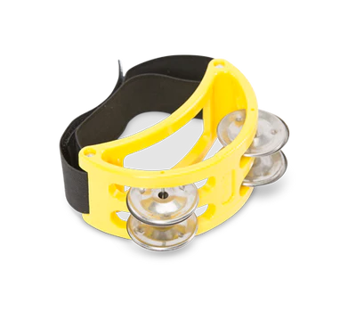 Natal NTFTY Foot Tambourine, Yellow