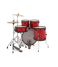 Natal K-EVB-UF20 Evolution Fusion 5-Piece Acoustic Drum Kit with Hardware& Cymbals - Red
