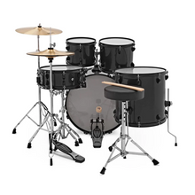 Natal K-EVB-UF22 Evolution 5-Piece Shell Pack Acoustic Drum Kit with Hardware & Cymbals - Black