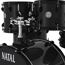 Natal K-EVB-UF22 Evolution 5-Piece Shell Pack Acoustic Drum Kit with Hardware & Cymbals - Black
