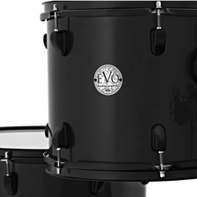 Natal K-EVB-UF22 Evolution 5-Piece Shell Pack Acoustic Drum Kit with Hardware & Cymbals - Black