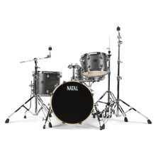 Natal KARB-TJ-GST Arcadia Birch Series Traditional Jazz TJ 4 Piece Shell Pack Acoustic Drum Kit Without Hardware & Cymbals - Grey Strata