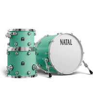 Natal KTW-T20-SFG1 Cafe Racer Series T20 3 Piece Shell Pack Acoustic Drum Kit - Sea Foam Green