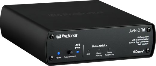 PreSonus AVB-D16 16x16 AVB-to-Dante Bridge
