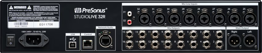 PreSonus StudioLive 32R Digital Rack Mixer