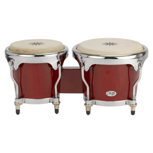 Natal NFU67R-HC Natural Wood Bongos Chrome Hardware, Red Gloss