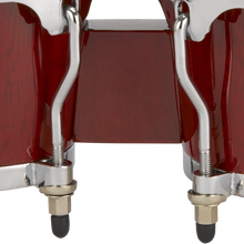 Natal NFU67R-HC Natural Wood Bongos Chrome Hardware, Red Gloss