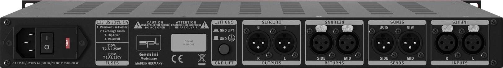 SPL Audio Gemini Mastering M/S Processor