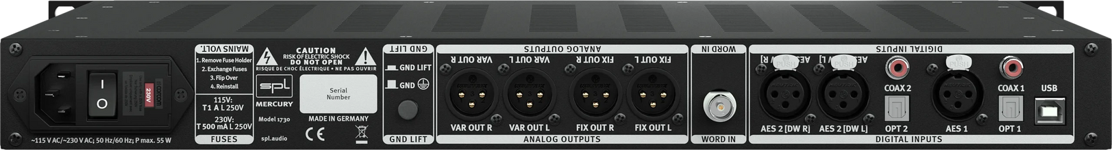 SPL Audio Mercury Mastering D/A Converter