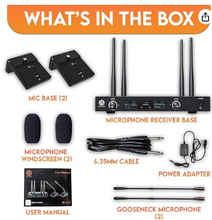 Digimore D-610 UHF Dual Wireless Desktop Gooseneck Microphone