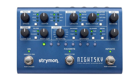 Strymon NightSky Time Warped Reverberator Pedal
