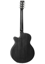 Tanglewood Blackbird TWBBSFCE Super Folk Cutaway Electro Acoustic Guitar - Smokestack Black