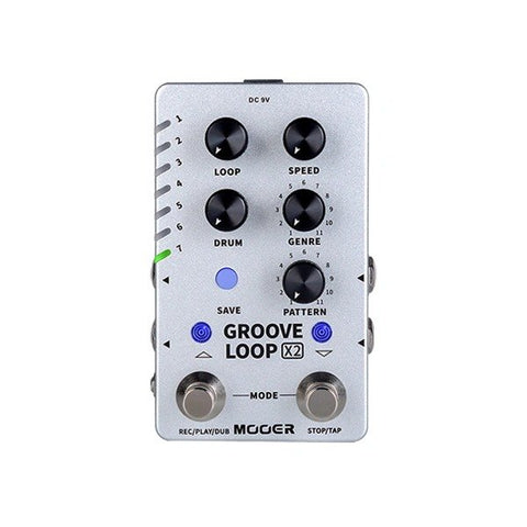 Mooer Groove Loop X2 Stereo Looper & Drum Machine Pedal
