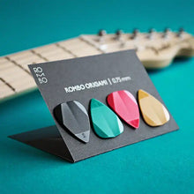 ROMBO Pick Set Origami Mixed Colors (4 Guitar Picks) .75mm
