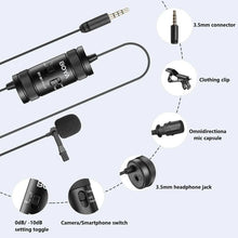 BOYA By-M1 Pro II Lavalier Auxiliary Microphone