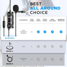 BOYA By-M1 Pro II Lavalier Auxiliary Microphone