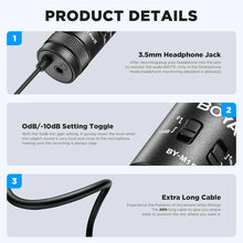 BOYA By-M1 Pro II Lavalier Auxiliary Microphone