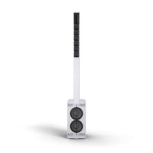 LD System Portable cardioid column PA system, white, with 6ch digital mixer & app control