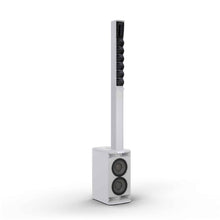 LD System Portable cardioid column PA system, white, with 6ch digital mixer & app control