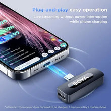 BOYA BY-V20 2.0 Ultracompact 2-Person Wireless Microphone System with USB-C Connector for Mobile Devices