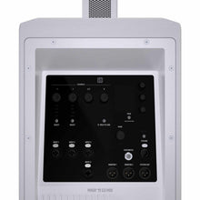 LD System Portable cardioid column PA system, white, with 6ch digital mixer & app control