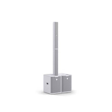 LD System MAUI® 28 G3 MIX W Compact cardioid column PA system with digital mixer, white