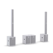 LD System MAUI® 28 G3 MIX W Compact cardioid column PA system with digital mixer, white