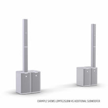 LD System Portable cardioid column PA system, white, with 6ch digital mixer & app control