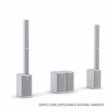 LD System Portable cardioid column PA system, white, with 6ch digital mixer & app control