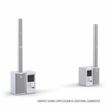 LD System Portable cardioid column PA system, white, with 6ch digital mixer & app control