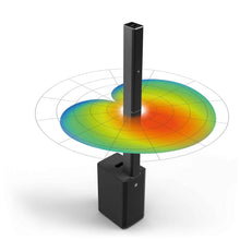 LD System Portable cardioid column PA system, black, with 6ch digital mixer & app control