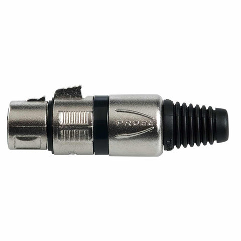 Proel XLR3FVPROBK XLR 3-Pole Cable Socker Ring Black