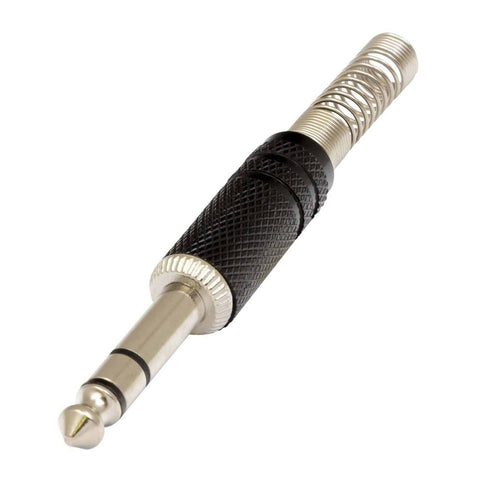 Proel S215BK Stereo Jack 6.3mm Brass Sleeve Black