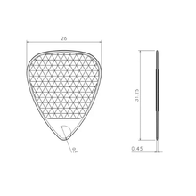 ROMBO Pick Set Classic Mixed Colors (4 Guitar Picks) .45mm