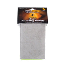 Music Nomad MN210 12x16 Inch Microfiber Drum Detailing Towels 2 Pack
