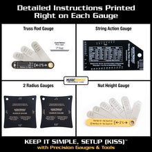 Music Nomad MN609 KEEP IT SIMPLE, SETUP (KISS)™ Starter Kit Bundle - 6 pc. Gauge Set, 26 pc. Guitar Tech Tool Set, 11 pc. Truss Rod Wrench Set