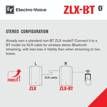 Electro-Voice ZLX-12BT 12 Inch 1000W Bluetooth Powered Loudspeaker