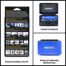 Music Nomad MN609 KEEP IT SIMPLE, SETUP (KISS)™ Starter Kit Bundle - 6 pc. Gauge Set, 26 pc. Guitar Tech Tool Set, 11 pc. Truss Rod Wrench Set