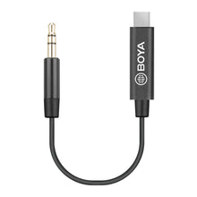 BOYA by-K2 3.5mm TRS Male to Type-C Male Adapter Cable