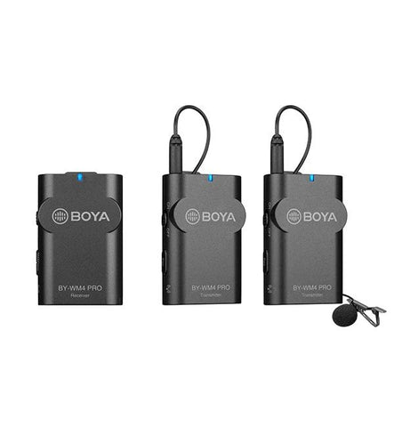 BOYA BY-WM4 PRO-K2 Two-Person Digital Camera-Mount Wireless Omni Lavalier Microphone System