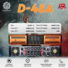 DIGIMORE D-48A Professional Digital Power Amplifier