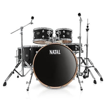 Natal KAR-F20-BK Arcadia Series Fusion 20 5-Piece Acoustic Drum Kit with Hardware & Stands